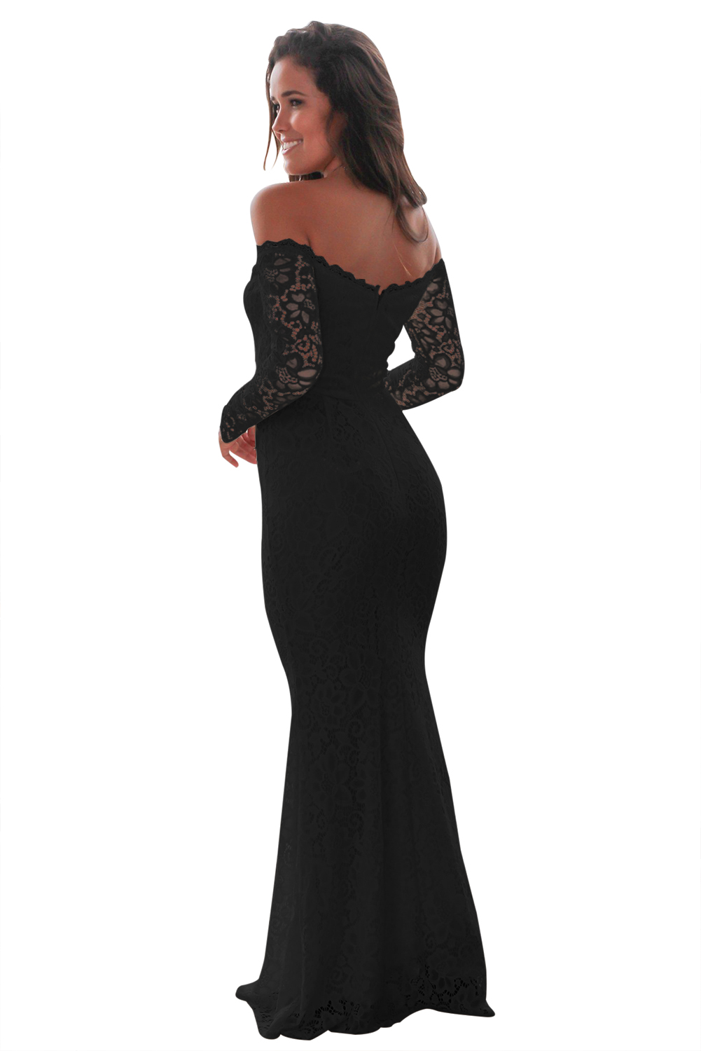 Gorgeous Long Sleeves Lace Mermaid Evening Dress