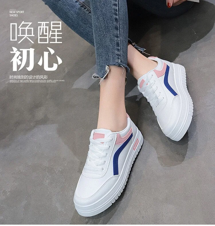 Women Shoes 2020 New Chunky Sneakers For Women Vulcanize Shoes Casual Fashion Platform Sneakers Femme Krasovki YYJ187