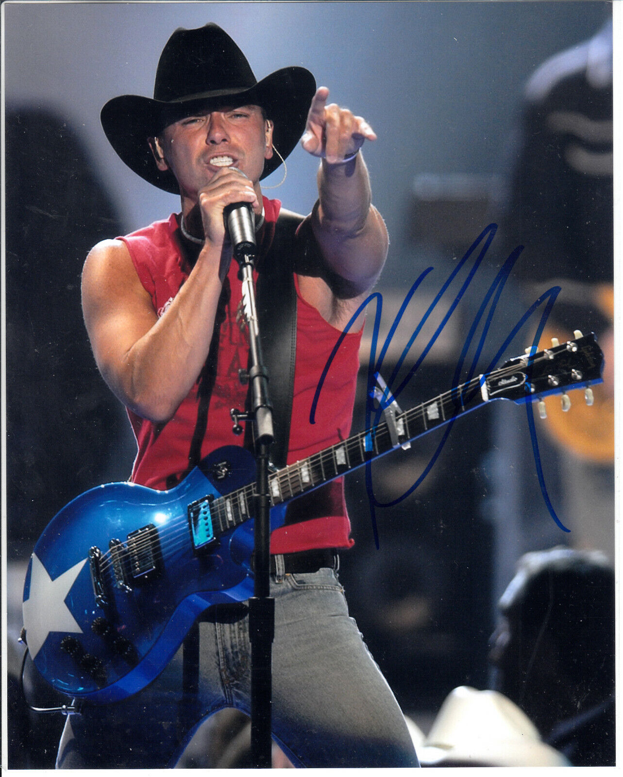 Kenny Chesney Counrty Singer Songwriter Signed Autograph 8x10