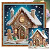 Xmas House-11CT Stamped Cross Stitch 50*50cm