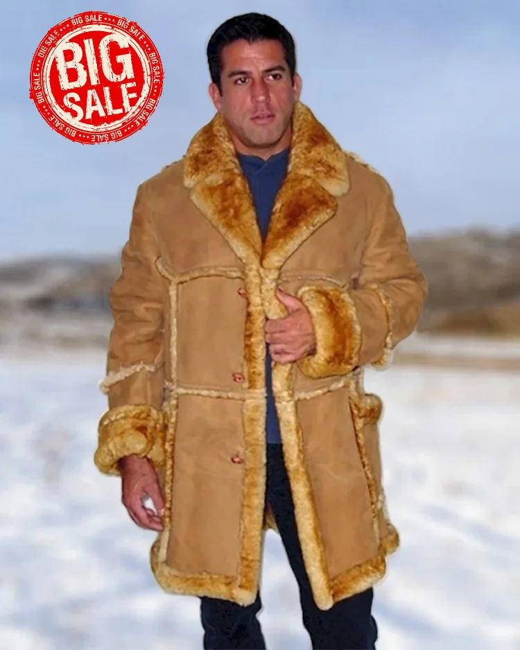 Fur Integrated Fur Collar Warm Thick Coat VangoghDress