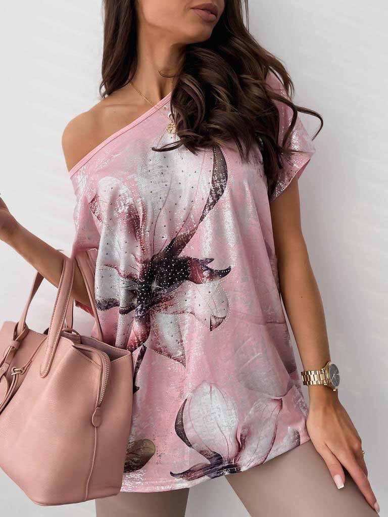 Women Half Sleeve V-neck Solid Color Dress