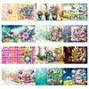 12Pcs Diamond Painting Garden Flowers Greeting Card Set with Envelope