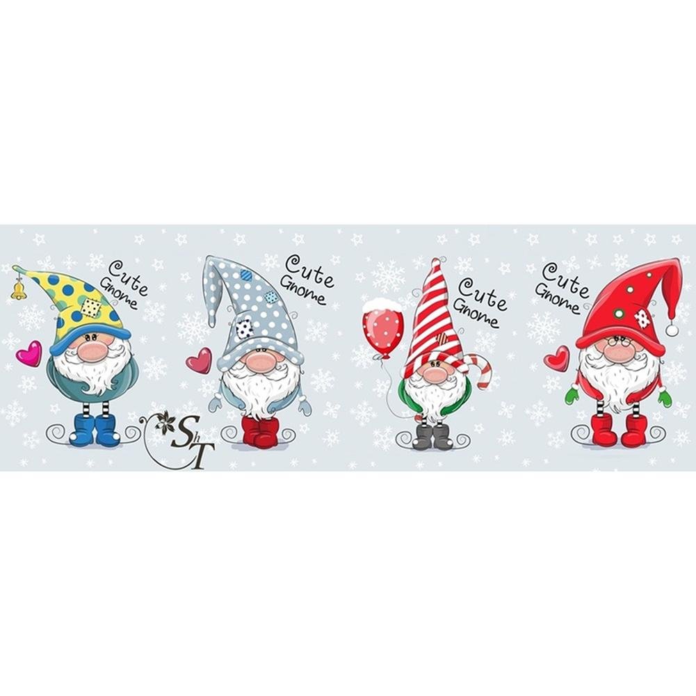 Big Size Round Diamond Painting - Christmas Goblin (80*30cm)