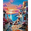 Sea View House-11CT Stamped Cross Stitch 40*50cm/15.75*19.69in
