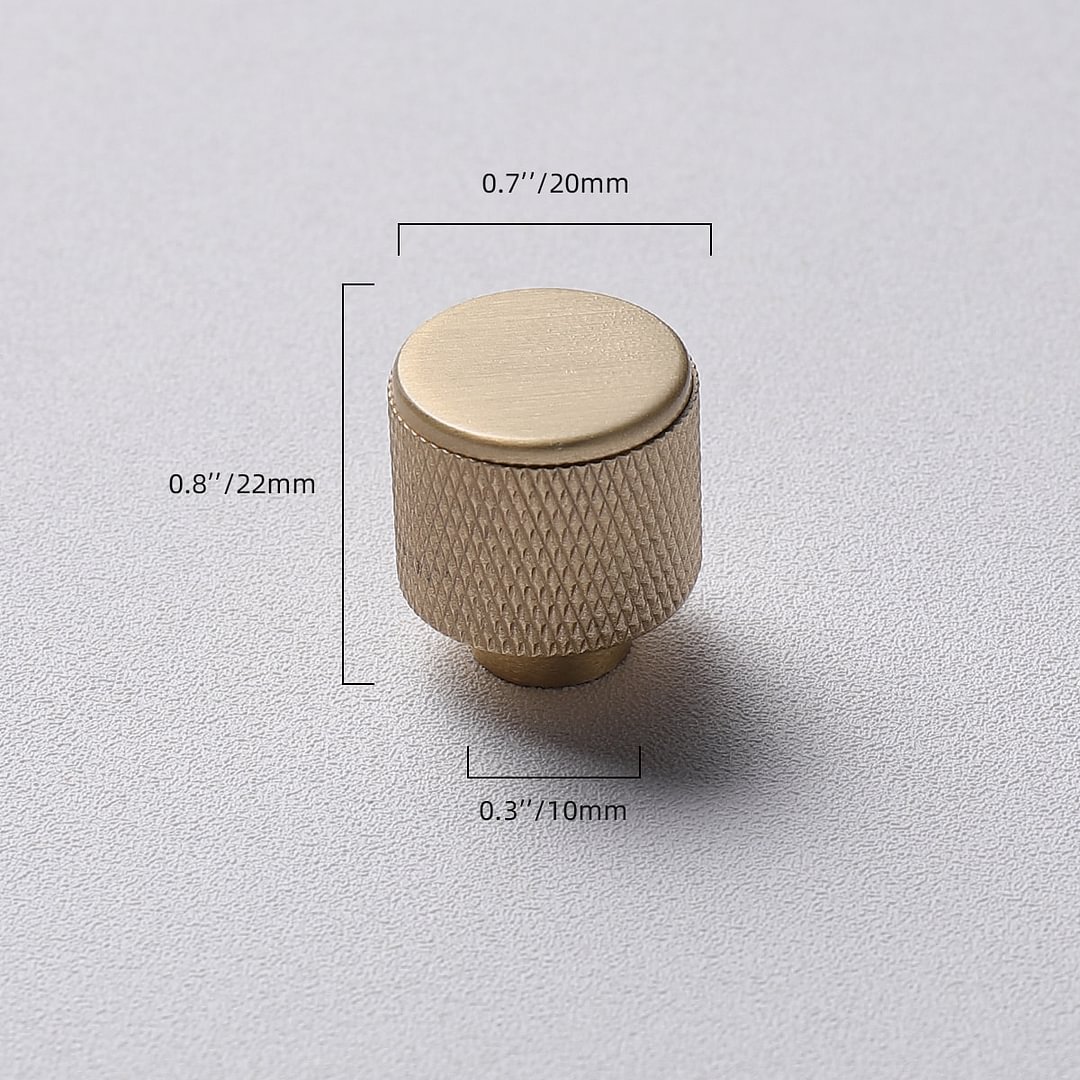 Josenart Knurled Brass Cabinet Knob*5 JOSENART Josenart