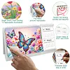Cartoon Diamond Art Monthly Flip Tabletop Calendar January 2027 - December 2028 Small Desktop Calendar Planner 24 Months for Living Room Bedroom Office Desk Gift Giving