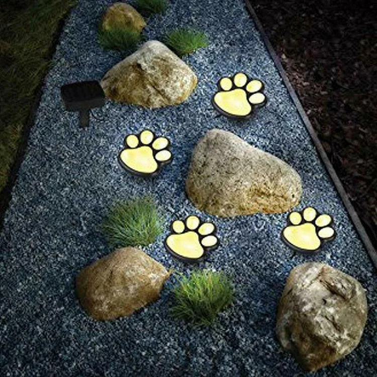 4ps Paw Prints Solar Powered Pathway Light - tree - Codlins