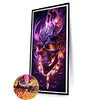 (US Only)Skeleton 5D DIY Full Drill Round Diamond Painting Kit Home Wall Decor 40x80cm
