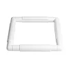 (US Local)Cross Stitch Tool Clip White Square Shape Need Assembled for Sewing (20.3*20.3 cm)