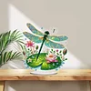 (US Only)Acrylic 2D Flat Print DIY Garden Dragonfly Diamond Art Tabletop Decorations