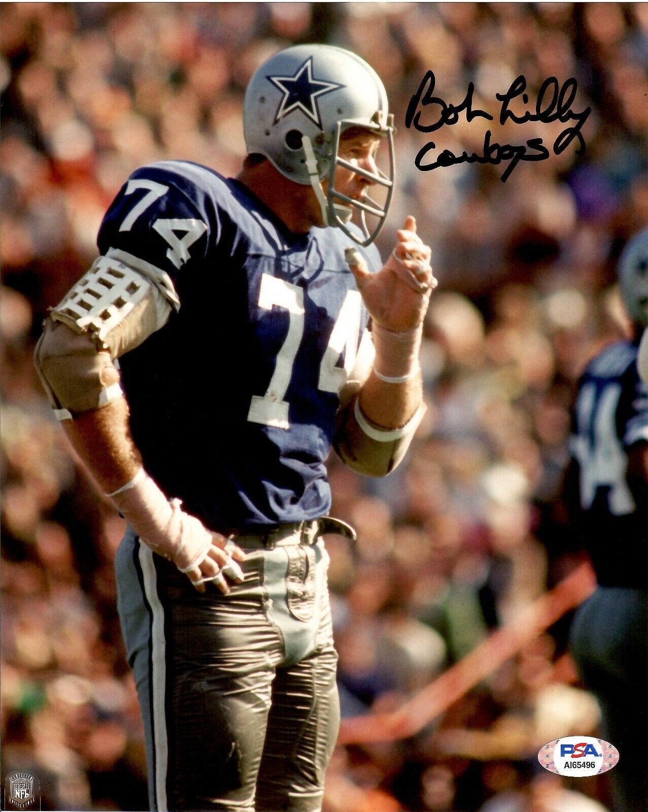 Bob Lilly autographed signed inscribed 8x10 Photo Poster painting NFL Dallas Cowboys PSA COA