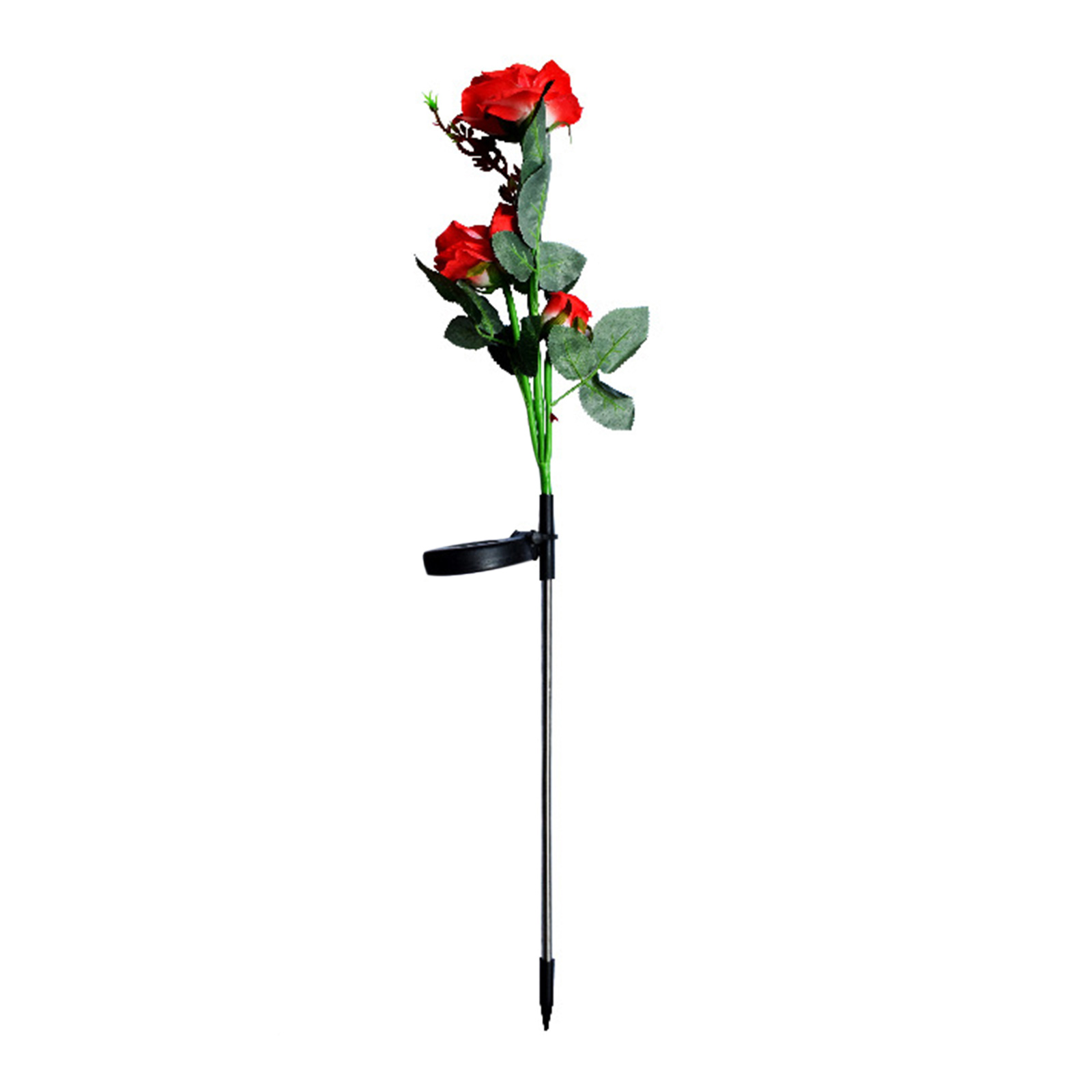 

Solar Stake 3 Rose Flowers-Landscape Light, White roses, 501 Original