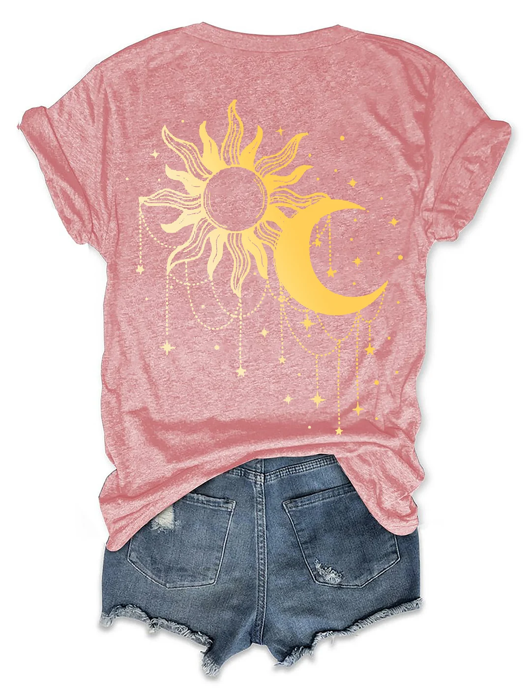 The Beauty Of Slience Shiny Moon Phase T-shirt