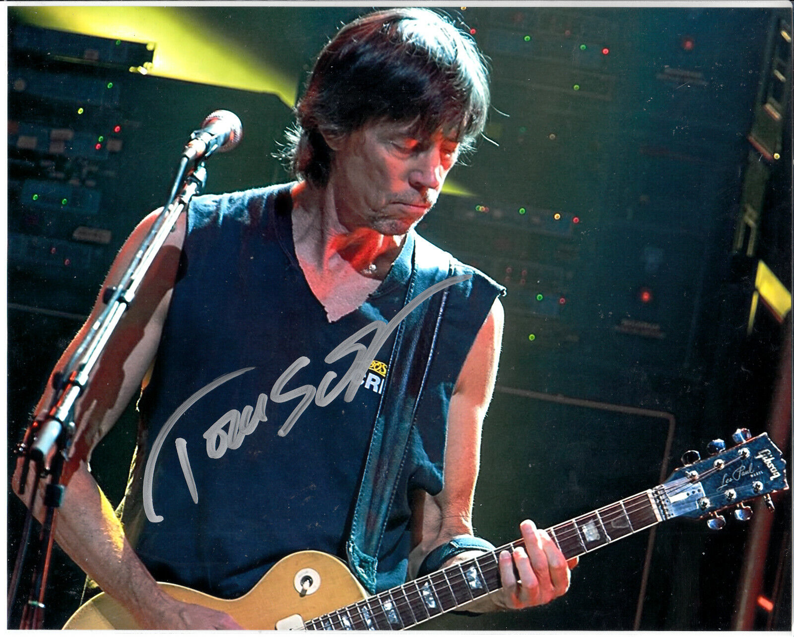 Tom Scholz Lead guitar, singer Boston Autograph Signed 8x10