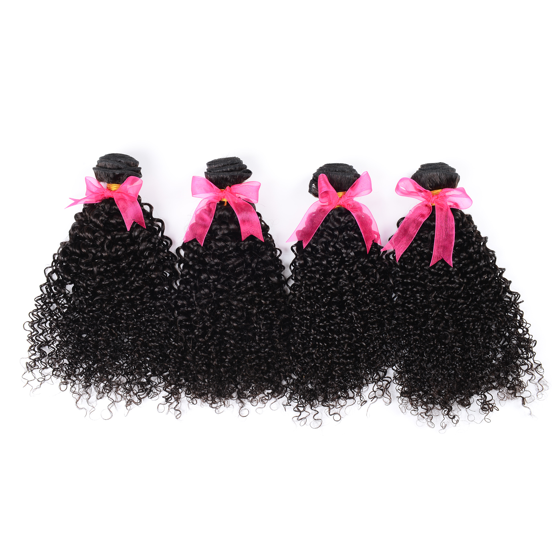 4PCS Kinky Curly Top Vrigin Hair Bundles | 12–30 Inch |Boruihair | 100% Human Hair