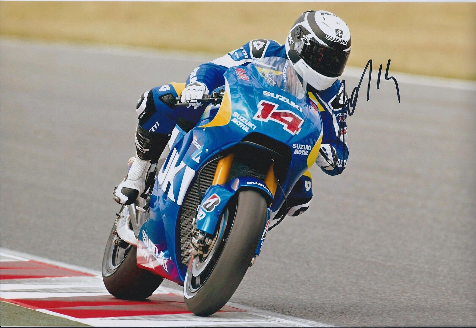 Randy De Puniet Autograph ASPAR Racing Team APRILIA SIGNED 12x8 Photo Poster painting AFTAL COA