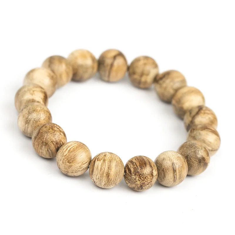 Indonesian Agarwood Manila 12mm Buddha Bead Bracelet