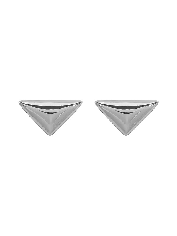 Solid Color Geometric Earrings Accessories SILVER-One_size