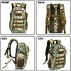12L/ 15L/ 20L/ 30L Mini Rucksack Taktisch Wanderrucksack Molle Schultasche Wasserabweisend Daypack Milit&auml;risch Schulrucksack Studenttasche Unitasche Sporttasche Laptoptasche f&uuml;r Outdoor Sport