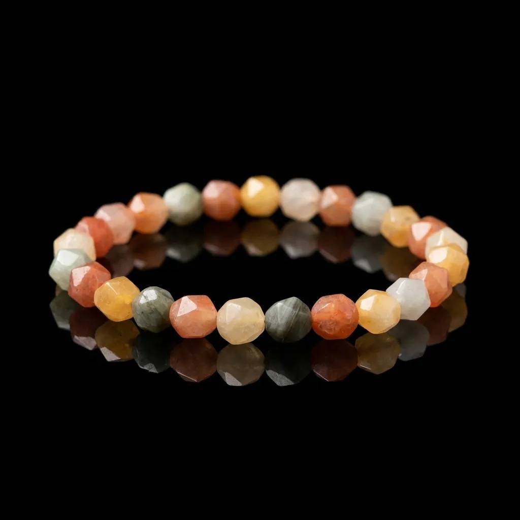 The Candy Aura: Natural Multi-Color Gemstone Bracelet