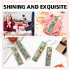 4pcs DIY Plant Diamond Painting Bookmark