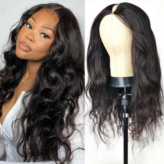  YVONNE Thinnest Part U Part Wigs Series Body Wave Hair U Part Wigs For Women Natural Color 