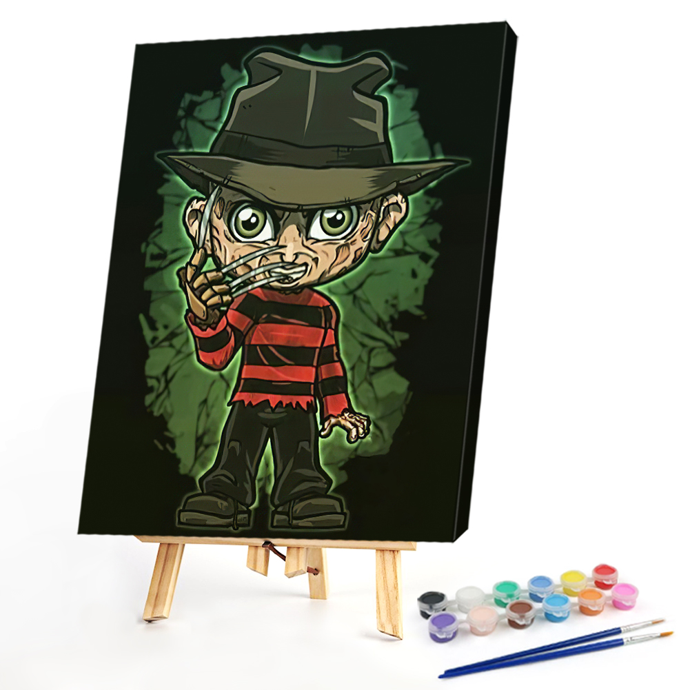 

40*50CM - Paint By Numbers - Horror Dark Doll, 501 Original