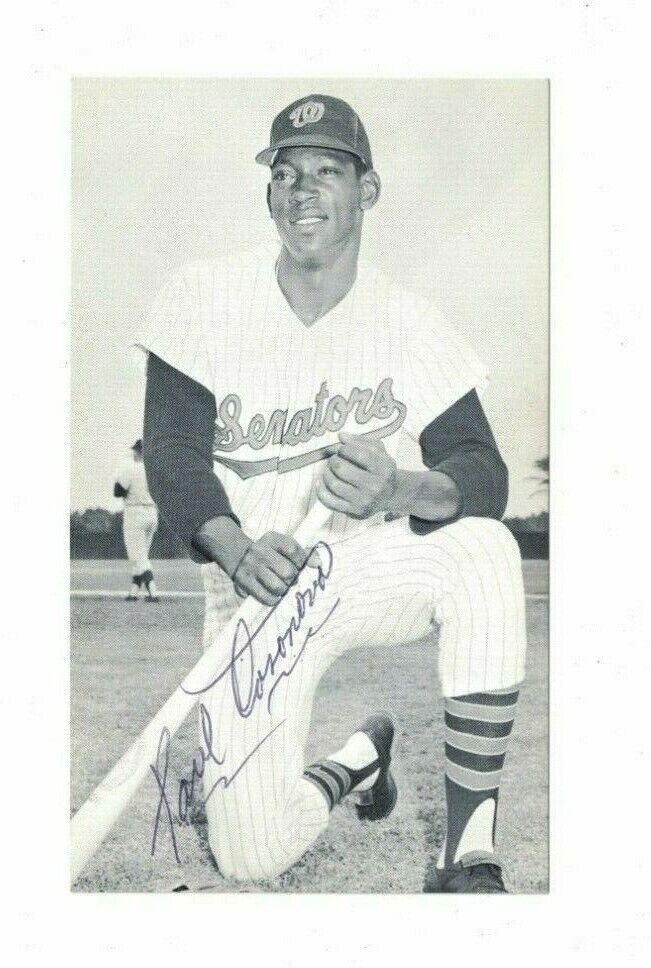 Paul Casonova Washington Senators Signed 1960's Team Issue Photo Poster painting W/Our COA PD