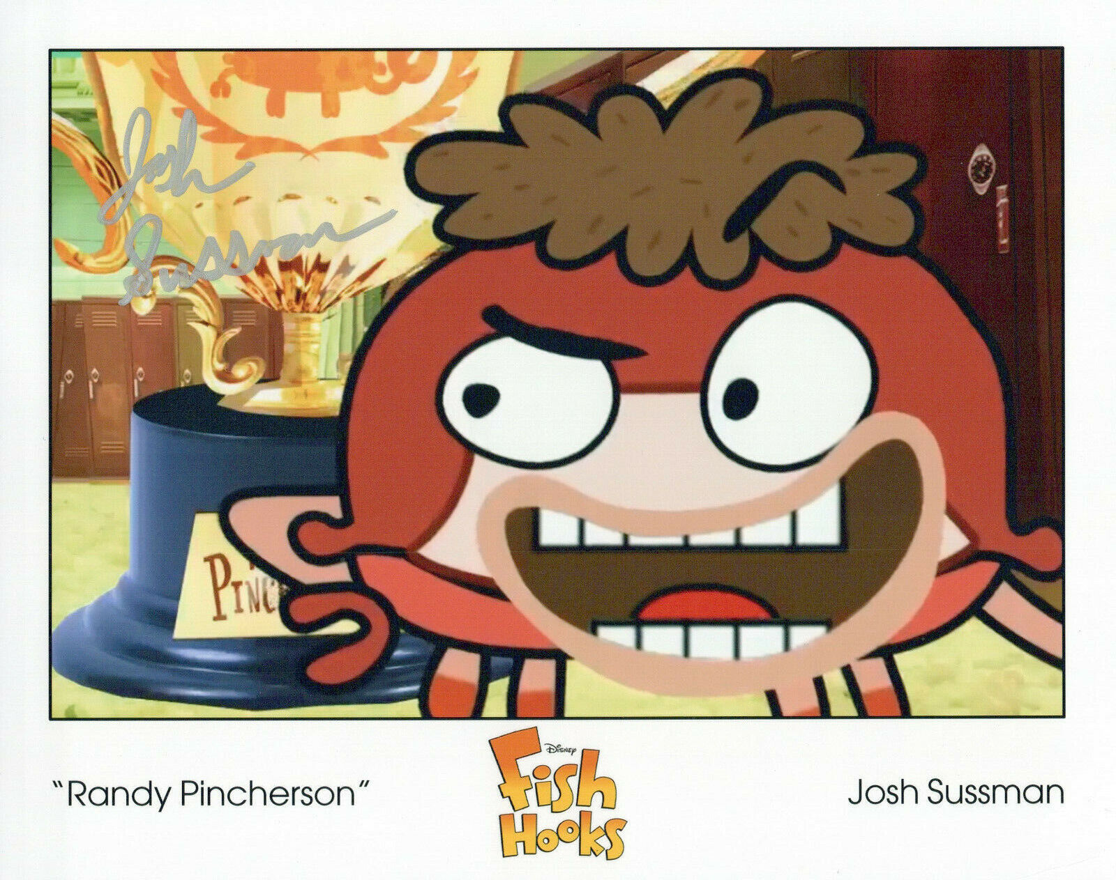 Josh Sussman Fish Hooks autographed Photo Poster painting signed 8X10 #1 Randy bent corner