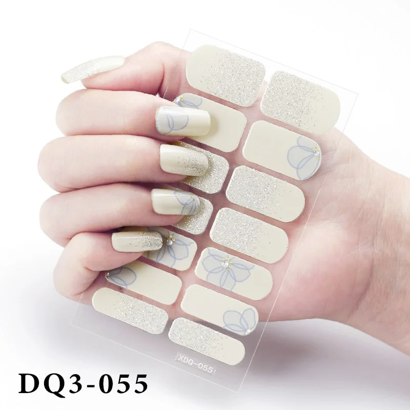 Churchf Nail Stickers Fashion Design Nail Polish Stickers Full Cover Nail Decorations for Manicure Self Adhesive Decals for Nails-Nail Inspo