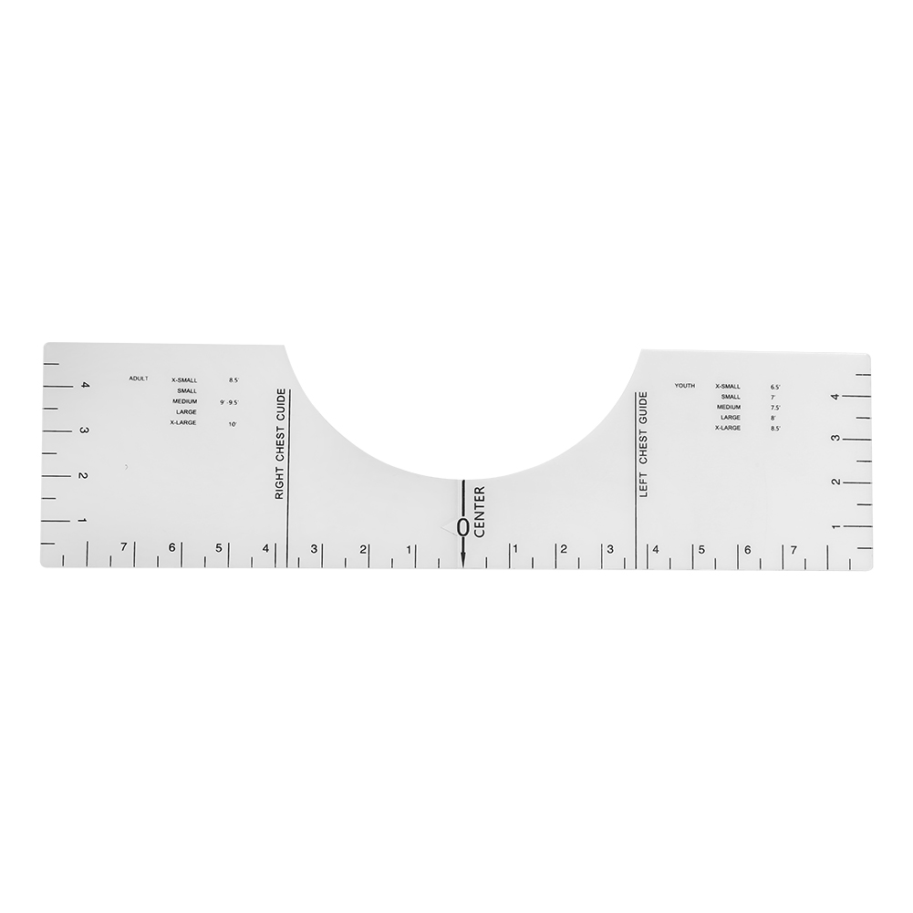 

DIY Drawing Sewing Alignment Patchwork T-Shirt Ruler Centering Guide Ruler, 501 Original