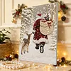 Pearl Bead Mosaic Painting Kit DIY 30x40cm(Santa Claus delivering presents)
