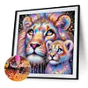 Diamond Painting-DIY Full Round Drill Lion(40*40CM)