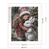 Diamond Painting -DIY Full Square Drill Cute Little Girl(35x45cm)