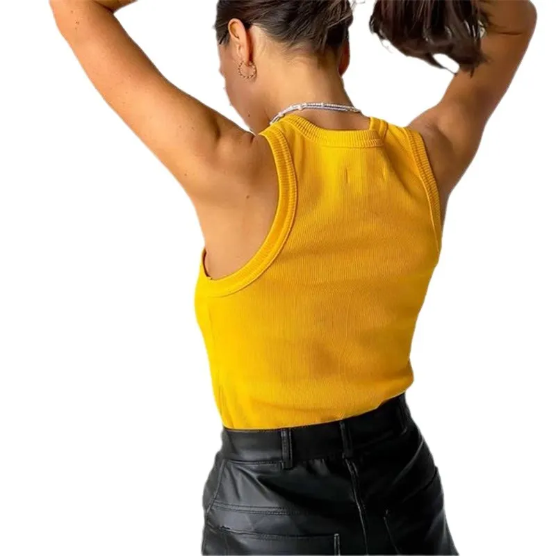 Churchf Churchf Summer New Slim Short Sexy Slim Vest