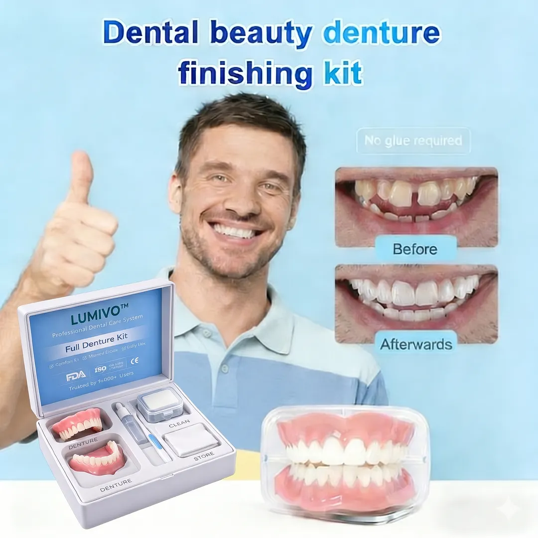 🦷 LUMIVO&trade; Custom-Fit Dentures ⏰ ENDS TODAY   70% OFF | Smile with Confidence
