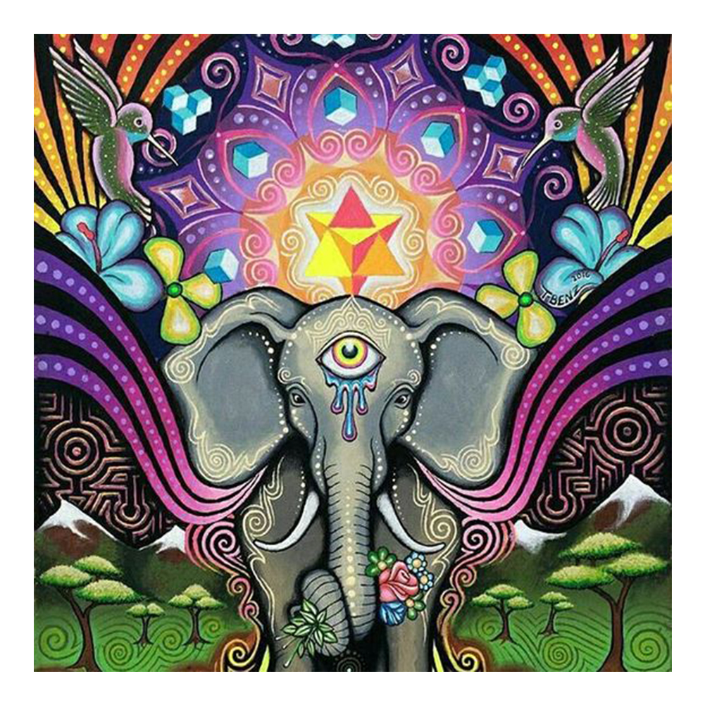 

Elephant - Round Drill Diamond Painting - 40*40CM, 501 Original