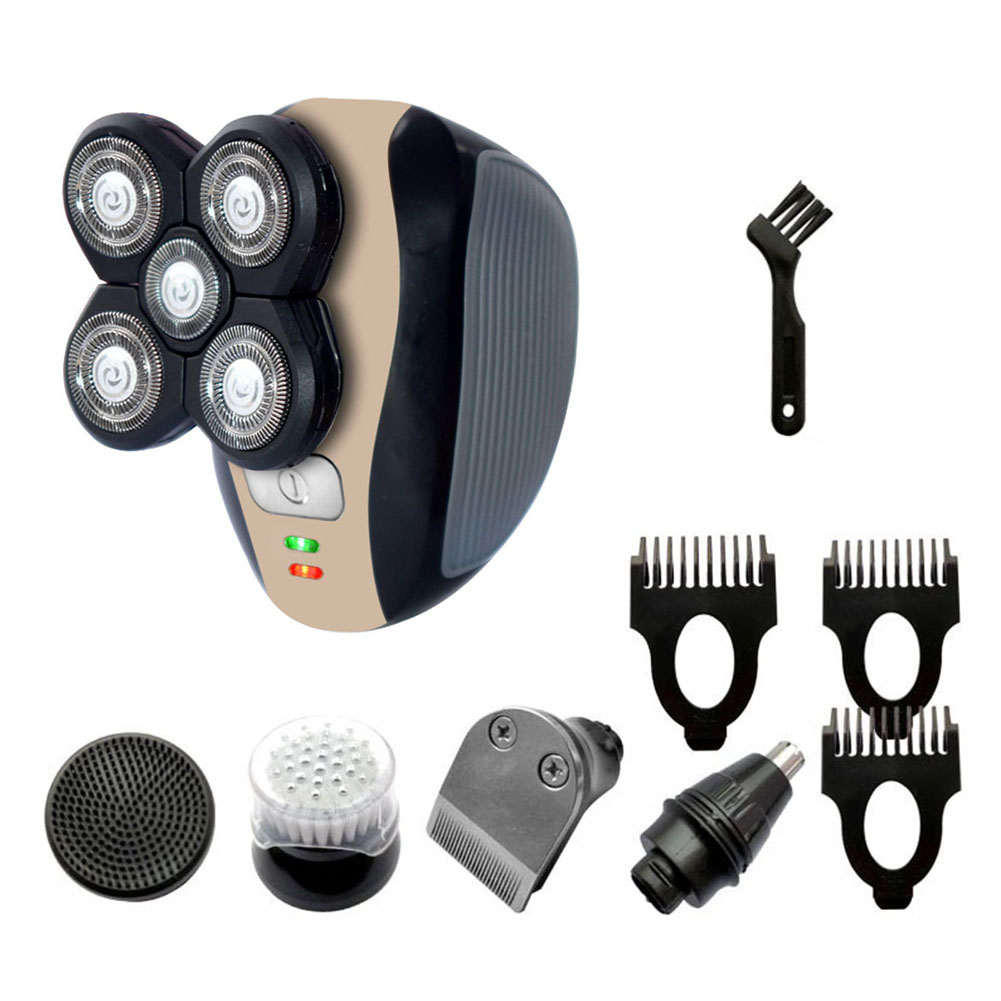 

5 in 1 Electric Beard Shaver Razor Kit USB Charge Nose Hair Trimmer Clipper, 501 Original