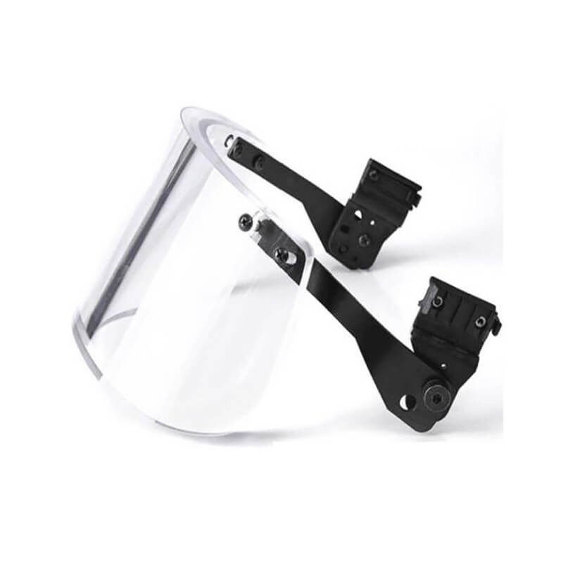 NIJ IIIA Outdoor Tactical Goggles Mask PC Material Secondary Mask Helmet with Bulletproof Explosion-proof Mask （MICH FAST）