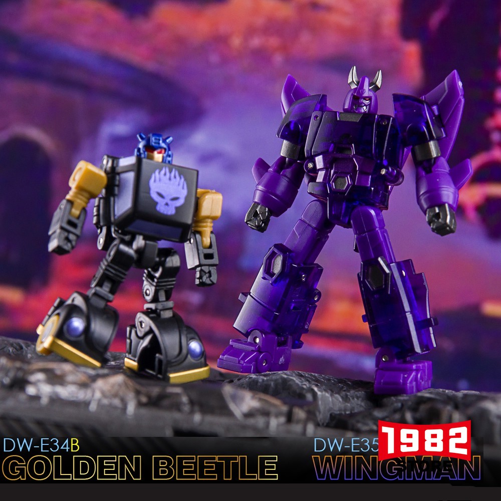 Mr.Wu DW-E35T WINGMAN DW-E34B GOLDEN BEETLE Mini Transformable Toy Action Figure