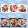 6Pcs Valentines Day Diamond Painting Greeting Card