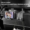 Crochet double pour dossier de si&egrave;ge de voiture
