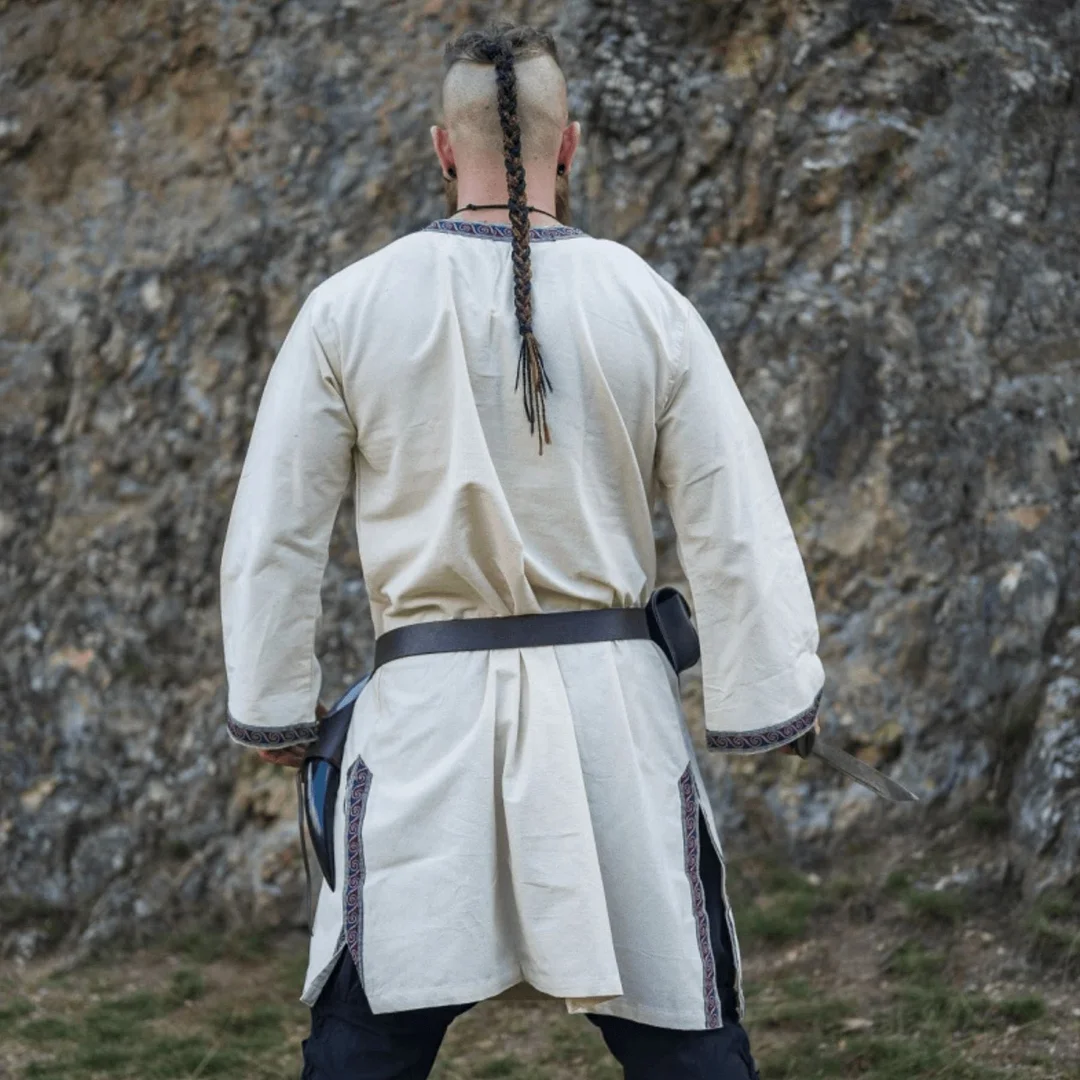 Men's Viking Embroidered Robe Top-inspireuse