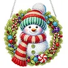 Kit de pendentif de peinture acrylique &agrave; un seul c&ocirc;t&eacute; de No&euml;l 20 cm