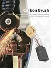 10pcs Carbon Brush Electric Hammer Angle Grinder Graphite Brush Replacement Tool