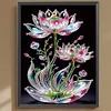 Goutte D’Eau Lotus-Peinture Diamant En Forme Spéciale-30*40CM