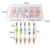 5Pcs Metal Fishing Lures Artificial Spinner Hard Baits Wobblers for Trout Bass