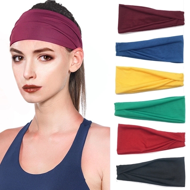 Fashion Solid Color Cloth Hair Band 1 Piece