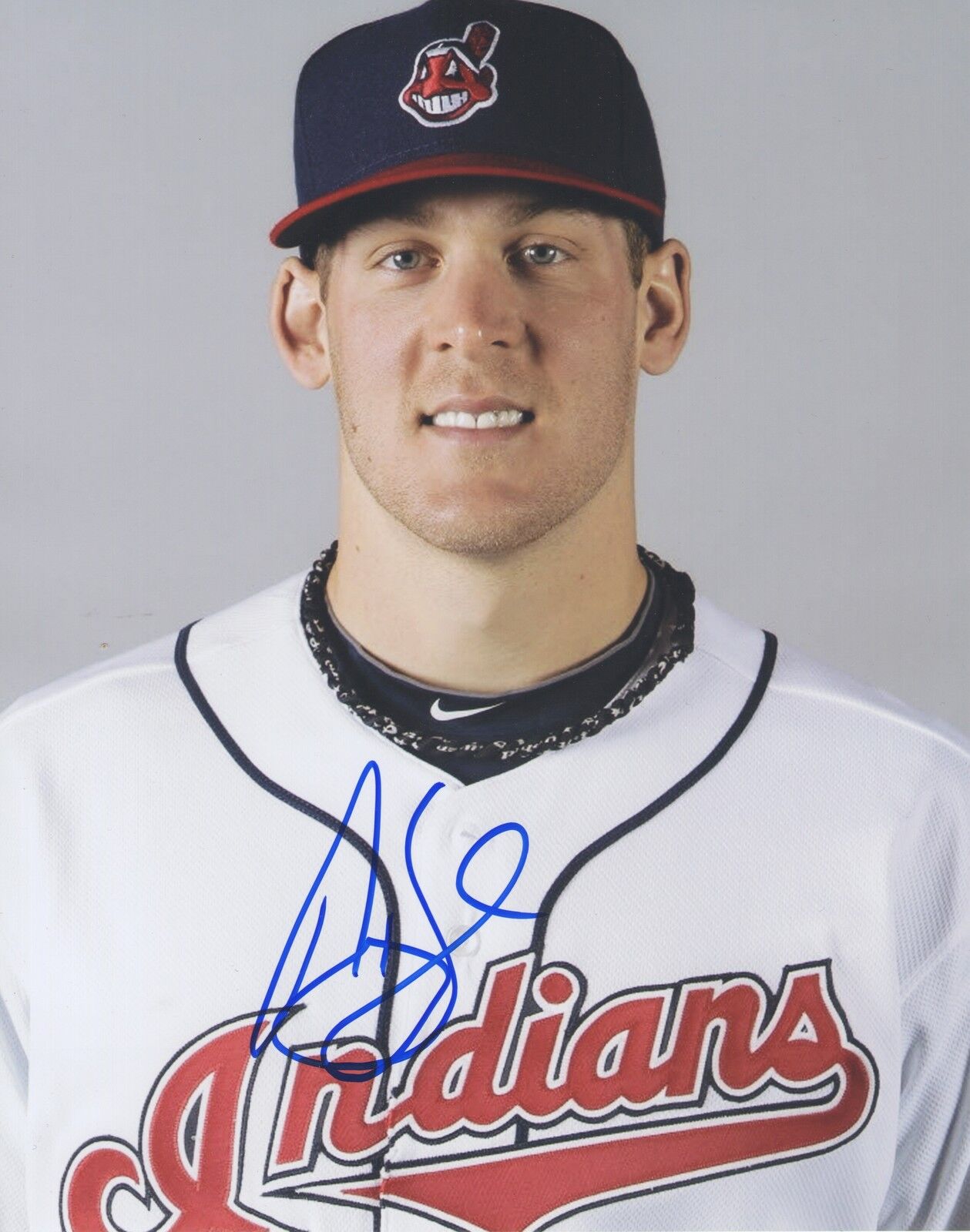 Nick Hagadone CLE Cleveland Indians Auto Signed 8x10 Photo Poster painting COA GFA